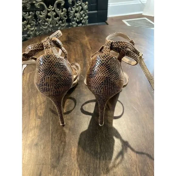 M068 snake print high heels sandals‎ - Picture 4 of 5